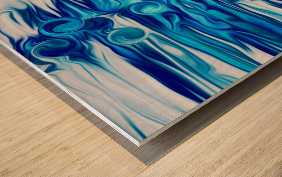 just below the surface tensions Wood print