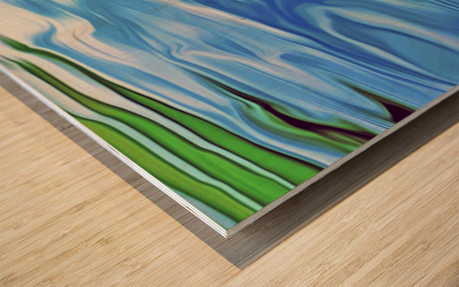 Paws for reflection : panoramic orientation Wood print
