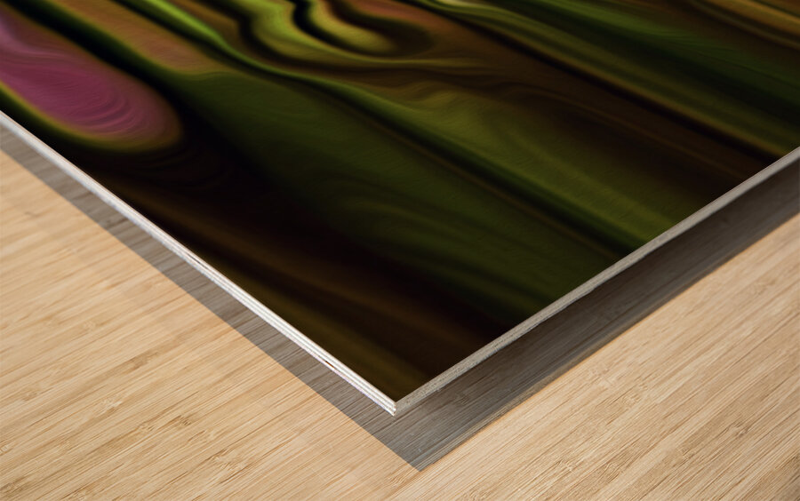 moss and not so burly what knots Wood print