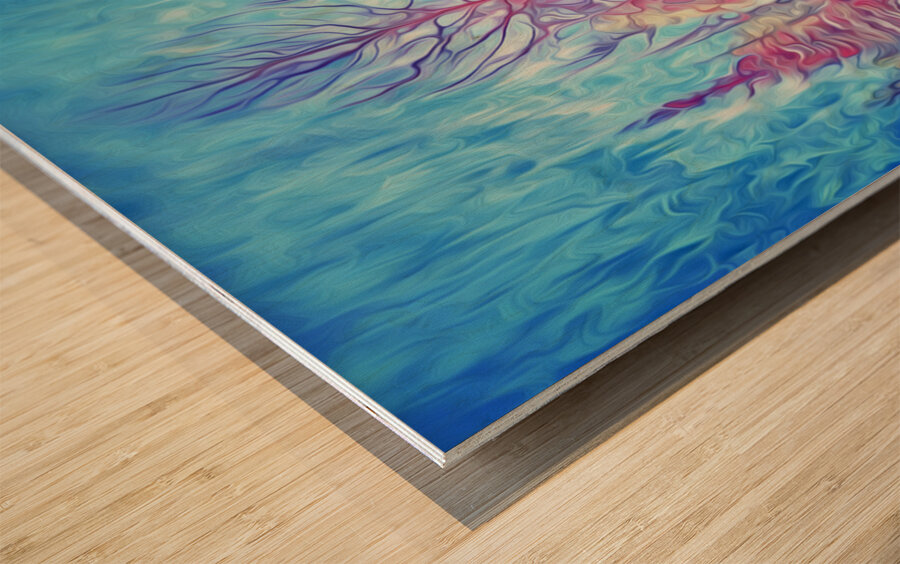 pink spring chinook Wood print