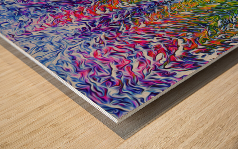 presimmon cardigan coniferous sunrise Landscape O Wood print