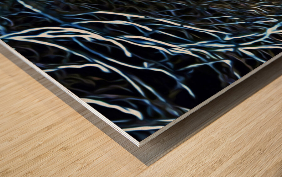 night Caw Cawler : Panoramic Orientation Wood print