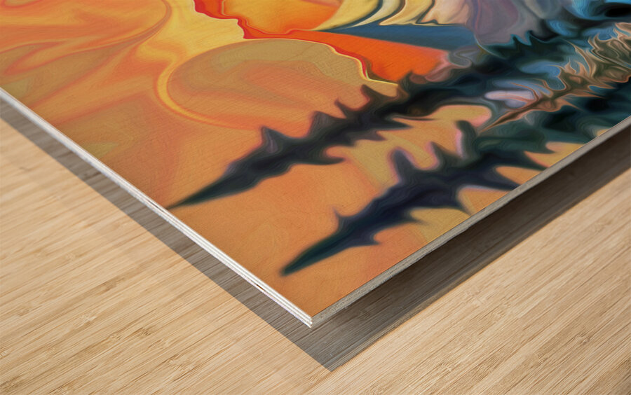 monashee mind tricks : landscape orientation  Impression sur bois