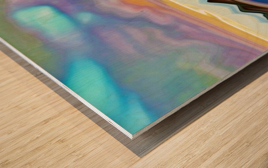 spaces in between Wood print