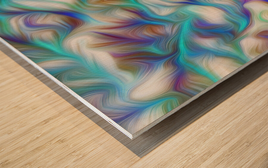 slocan spring break up Landscape Orientation Wood print