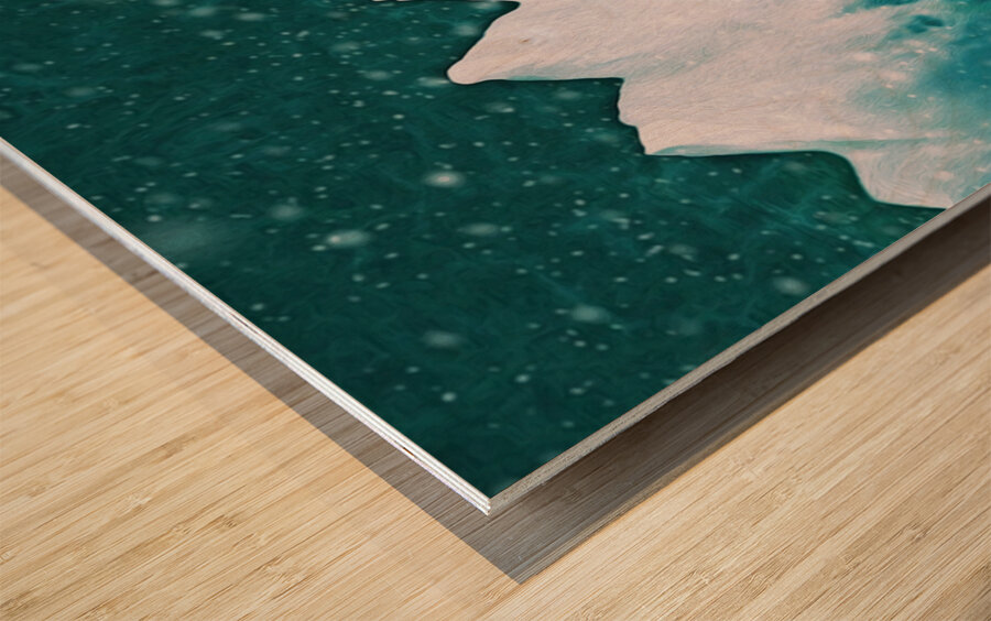 seeking higher ground Wood print