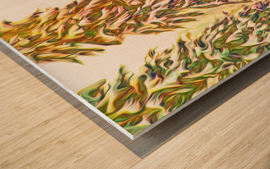 tricksters glow Panoramic Orientation Wood print