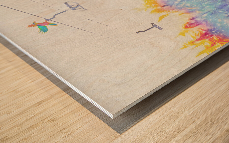 CHAIRWAY TO HEAVEN Wood print