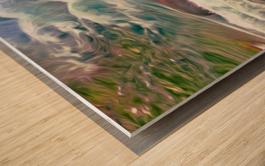 rapid heart hydrology Wood print