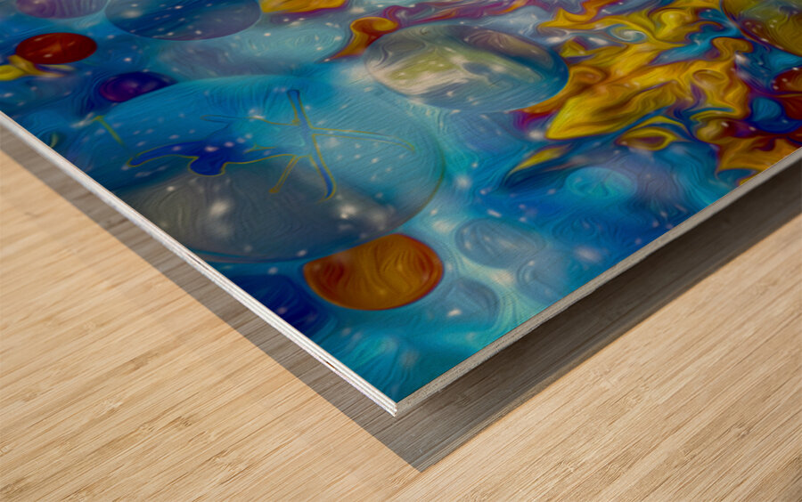 seasonal bubbles ready to burst  Wood print