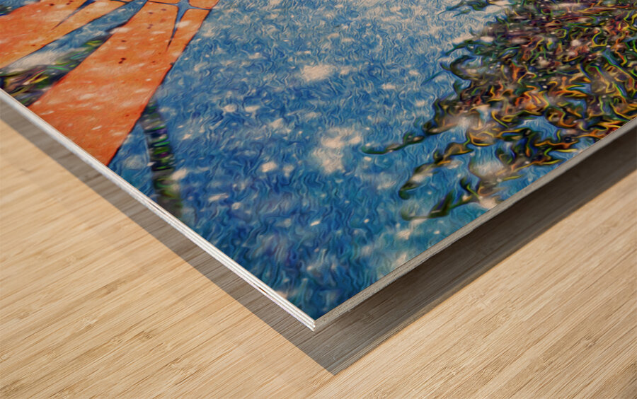 last light electric Wood print