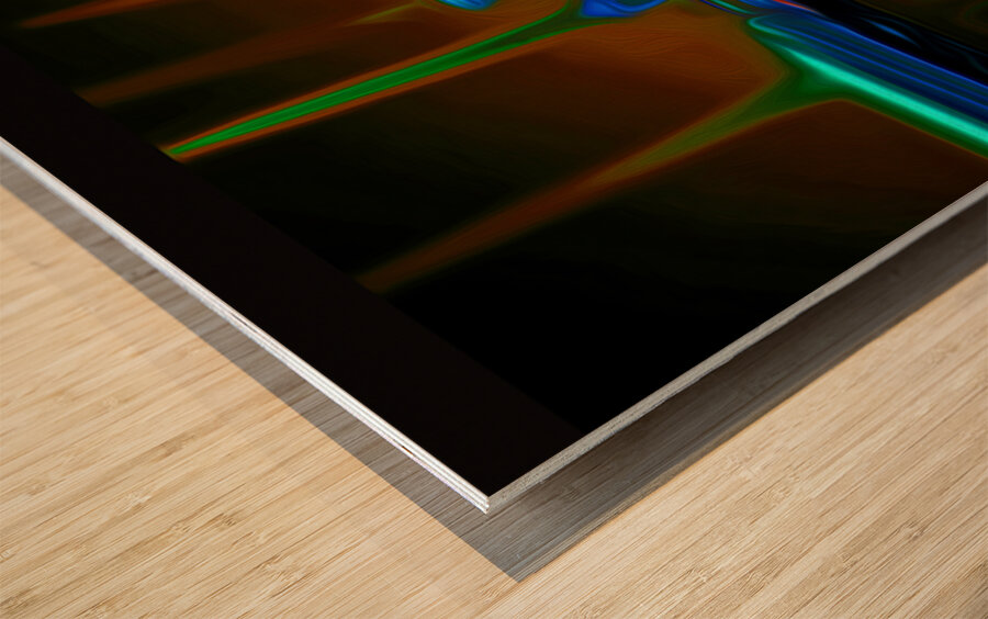 t dot candelabra Wood print