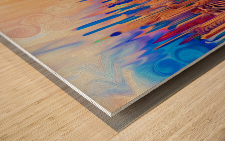 vangroovy sunrise Wood print