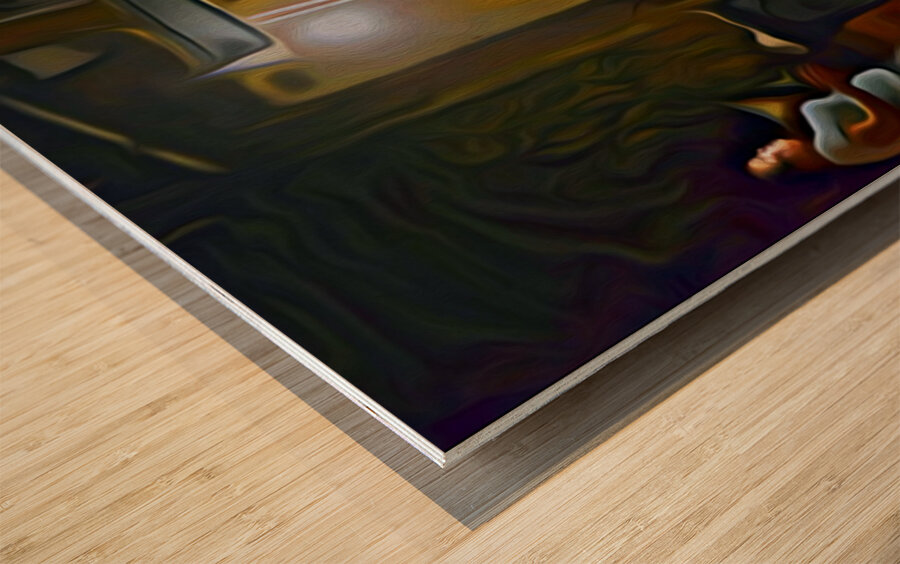 thick and sticky Sayulita nights Wood print