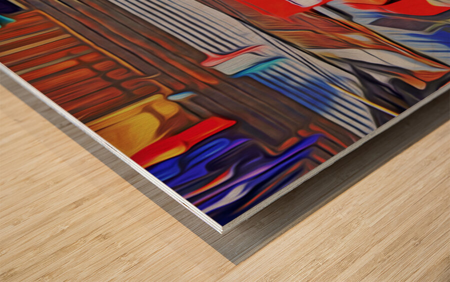 out the window Indo high speed cola conundrum Wood print