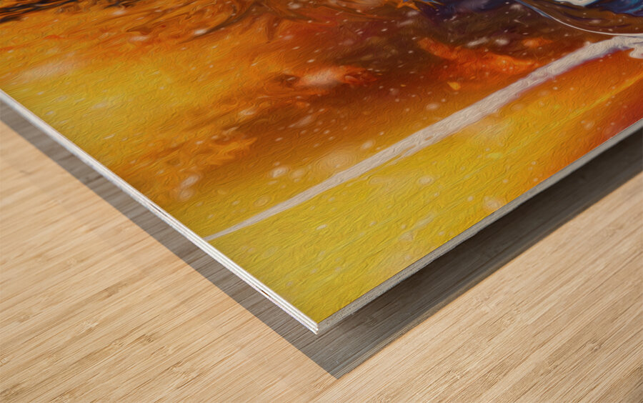 out of the burn and into the berms Wood print