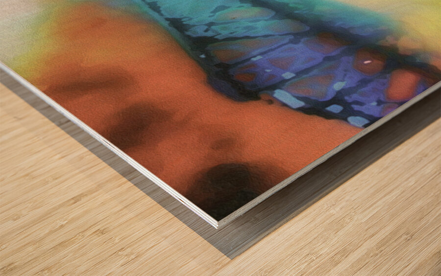 blue bob Impression sur bois