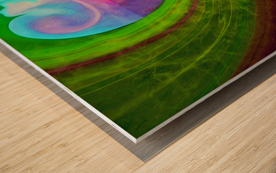 look to the horizon at first light Landscape Wood print