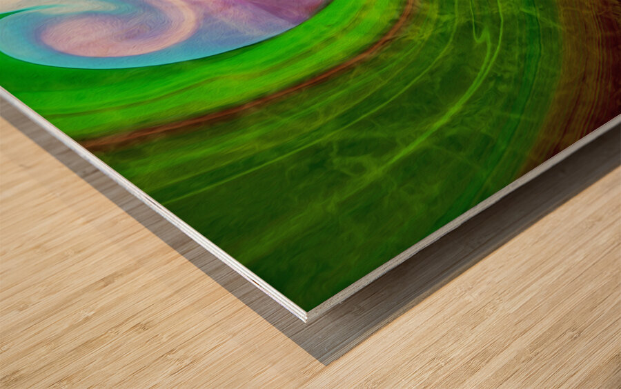 look to the horizon at first light Wood print