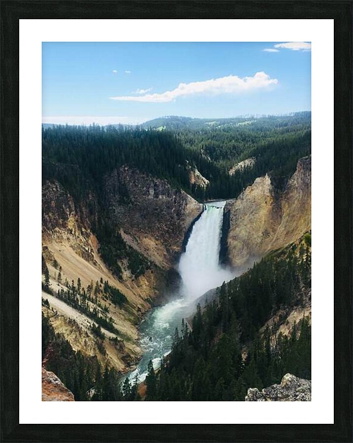 Yellowstone River Lower Falls 2 Picture Frame print