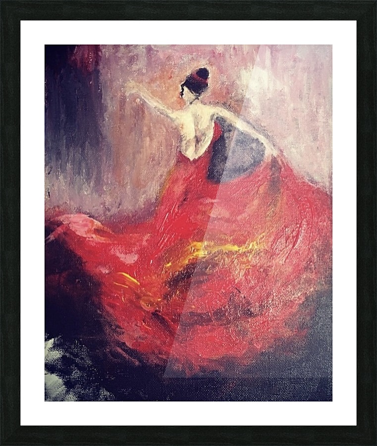 Dancer in Red  Picture Frame print