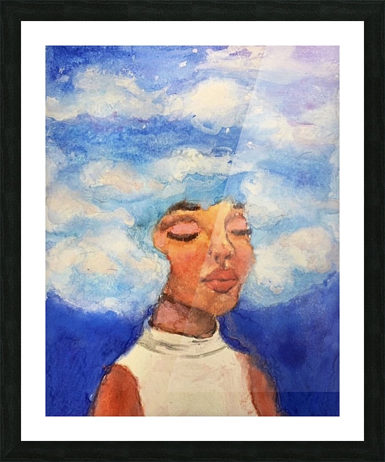 Head in the Clouds Picture Frame print