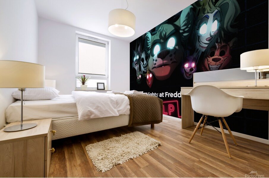 Five Nights at Freddys Mural print