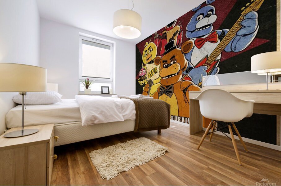 Five Nights at Freddys Mural print