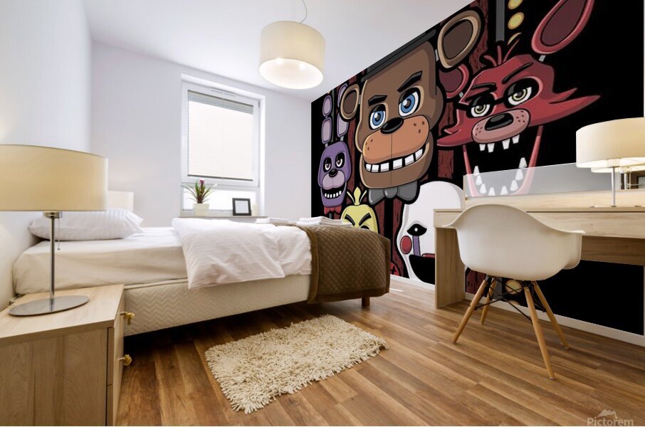 Five Nights at Freddys Mural print
