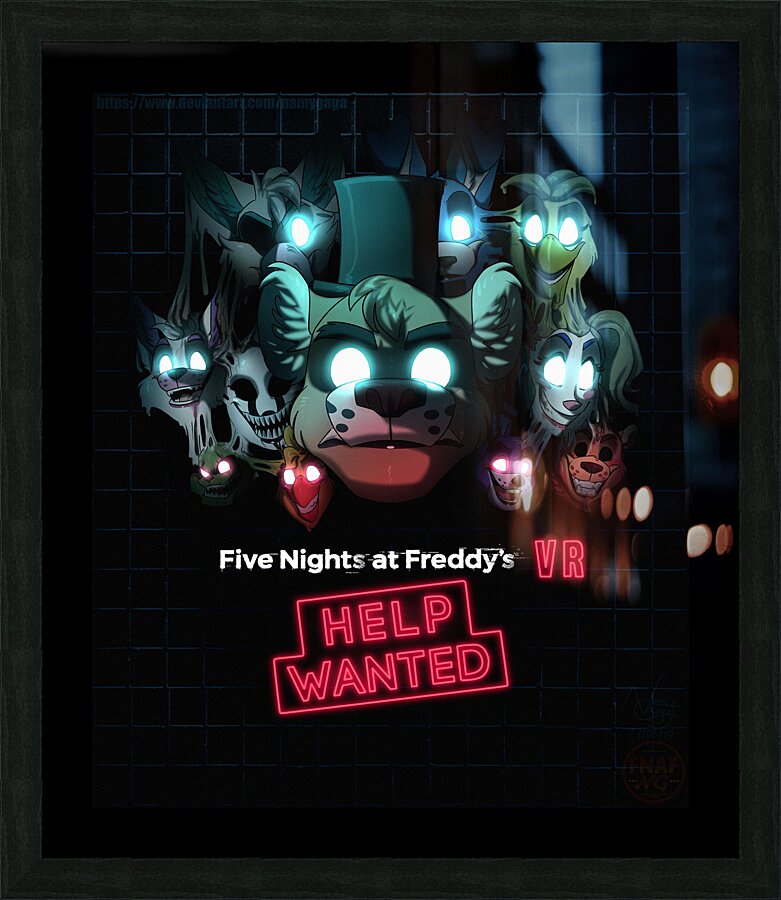 Five Nights at Freddys Picture Frame print