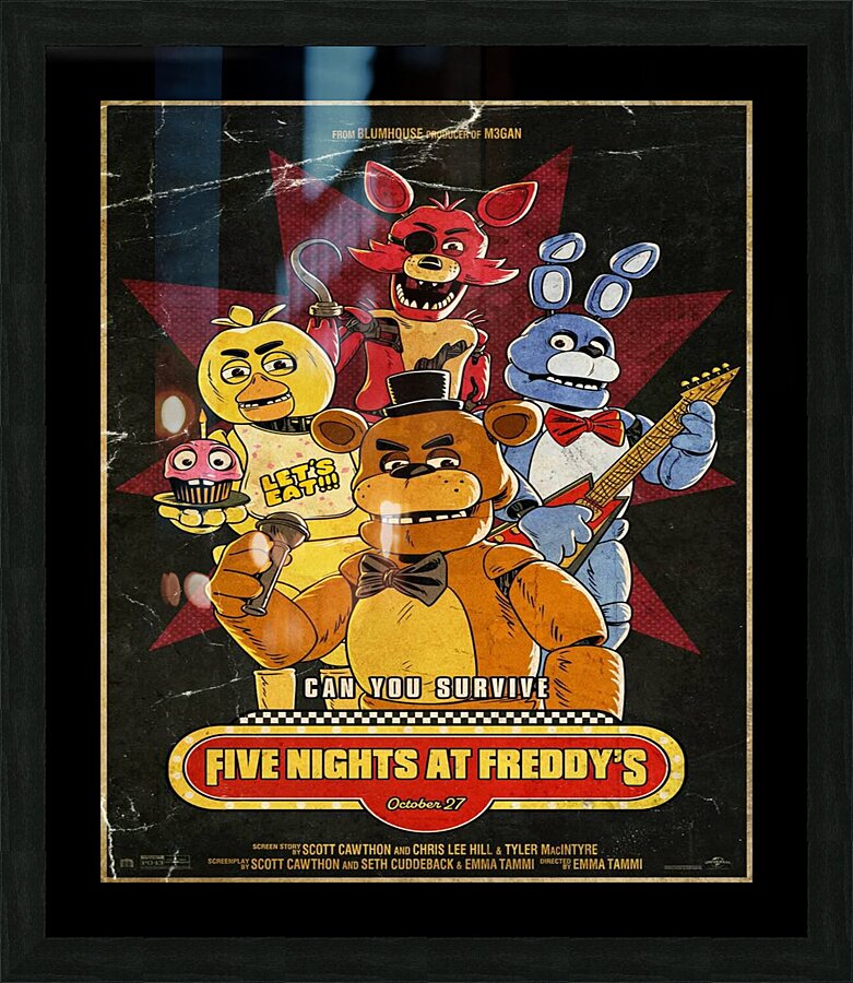 Five Nights at Freddys Picture Frame print