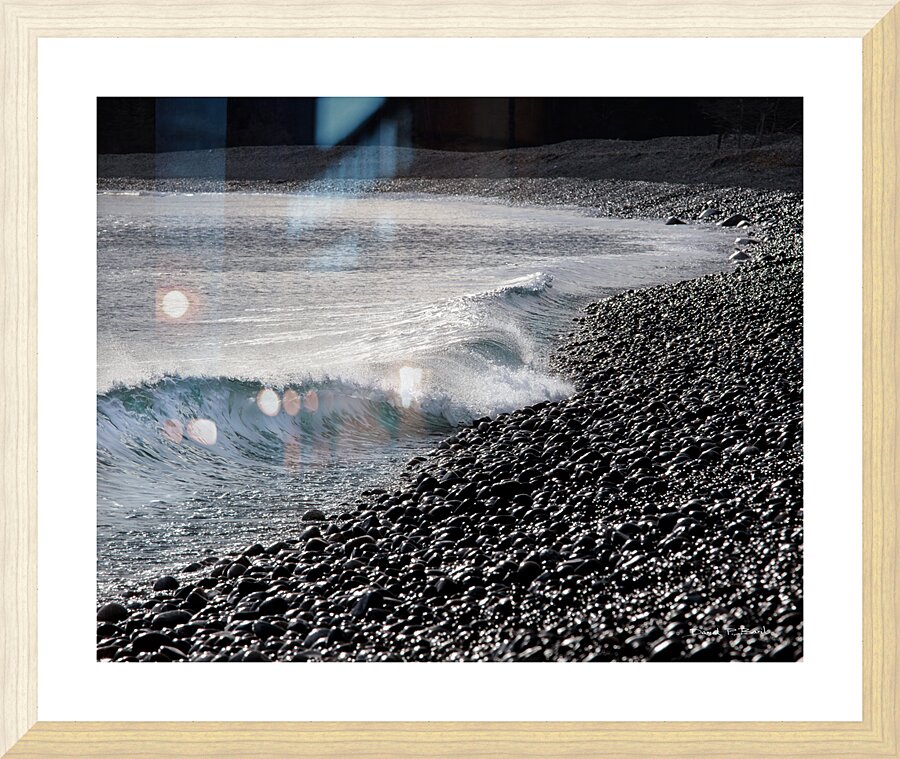A TOUCH OF COLOUR - WAVES AND SEASHORE - r45 Picture Frame Printing