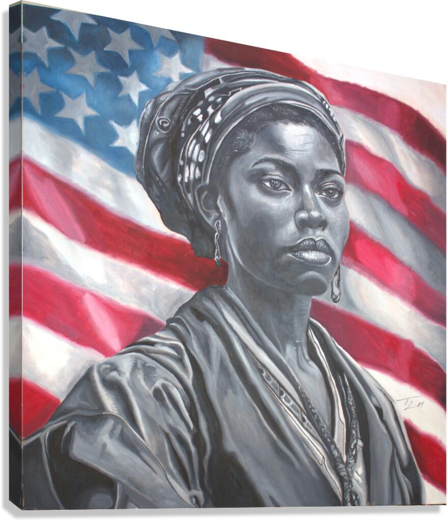 Colored Girl Canvas Print