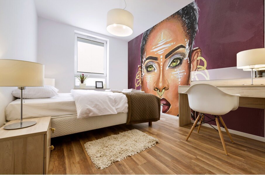 Tribal Queen Mural print