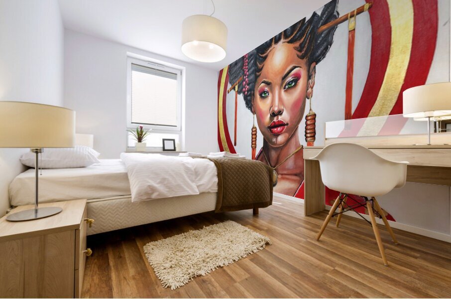 Midorime Geisha  Mural print