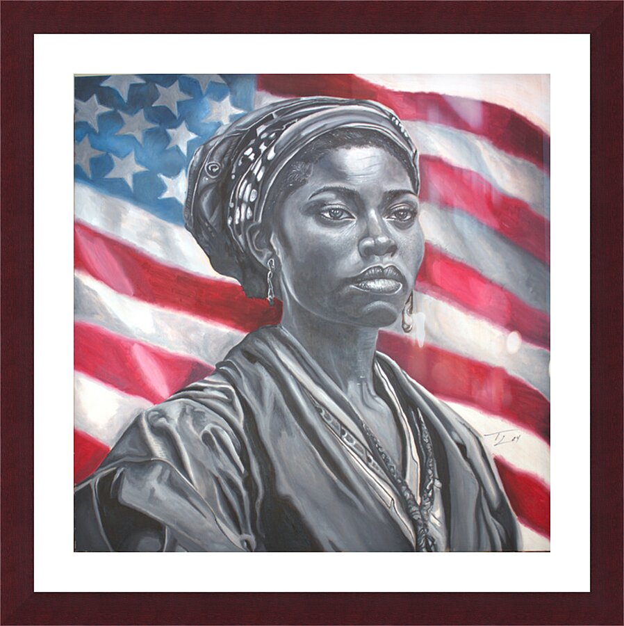 Colored Girl Picture Frame print