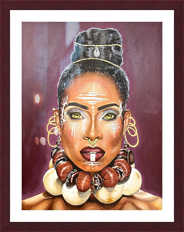 Tribal Queen Picture Frame print