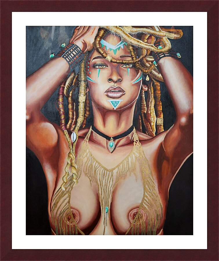 Loc Goddess Picture Frame print