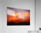 Red Yellow With Blue Sunset Acrylic Print