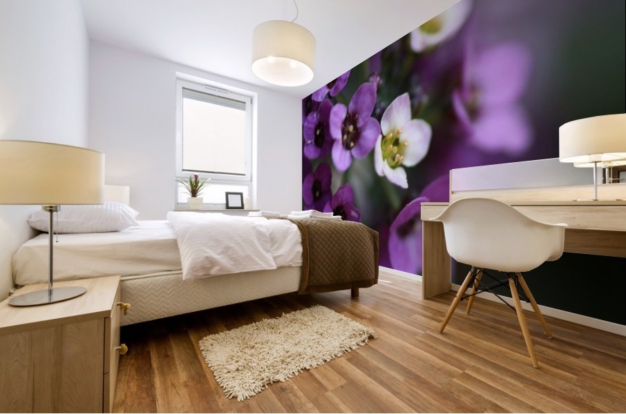 Allysium Flowers Mural print