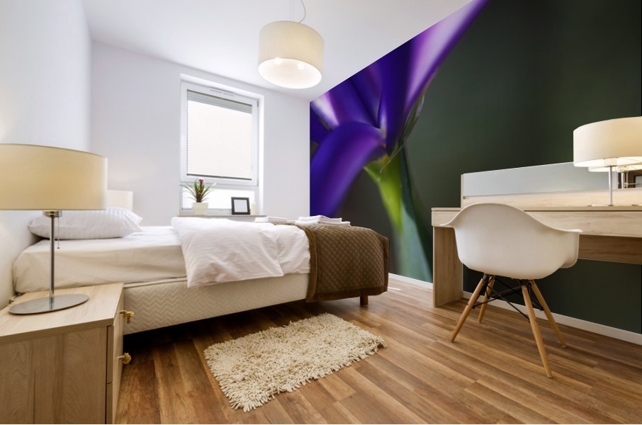 Rich Purple Iris Mural print
