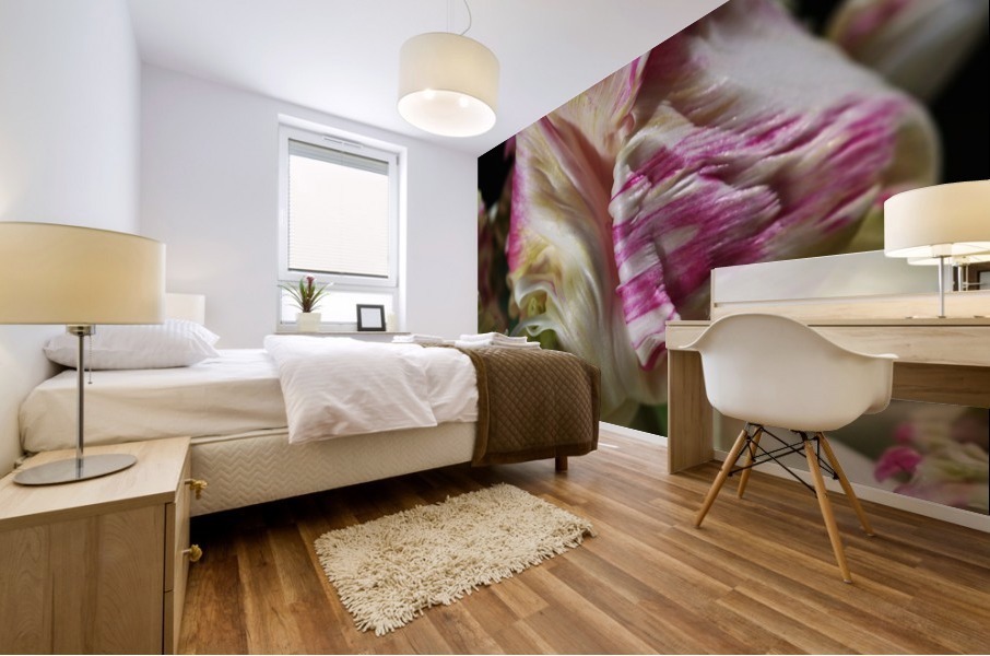 Parrot Tulip Mural print