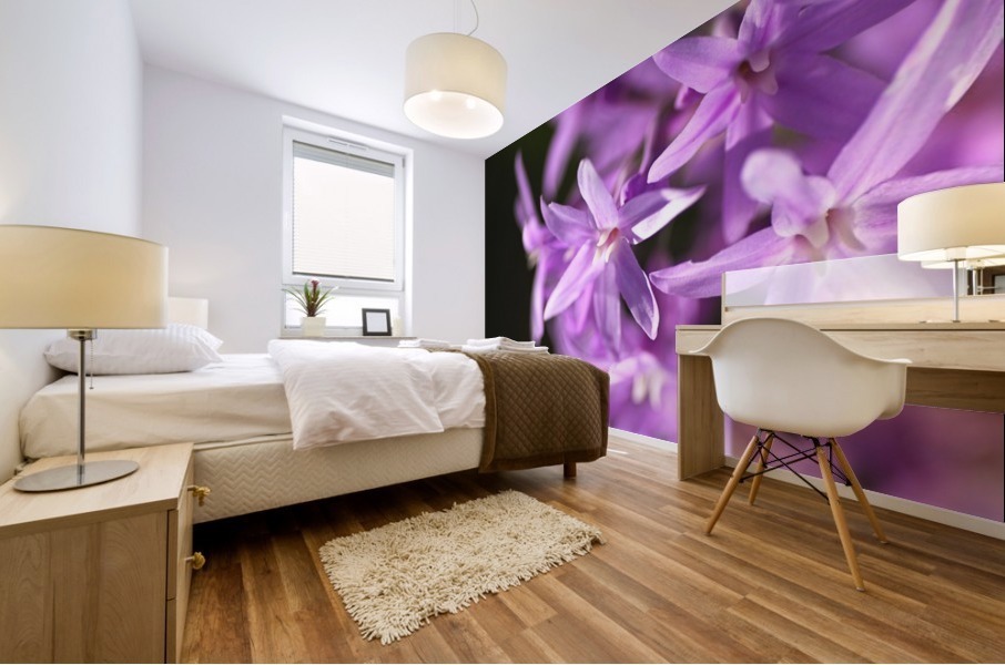 Purple Flower Ring Mural print