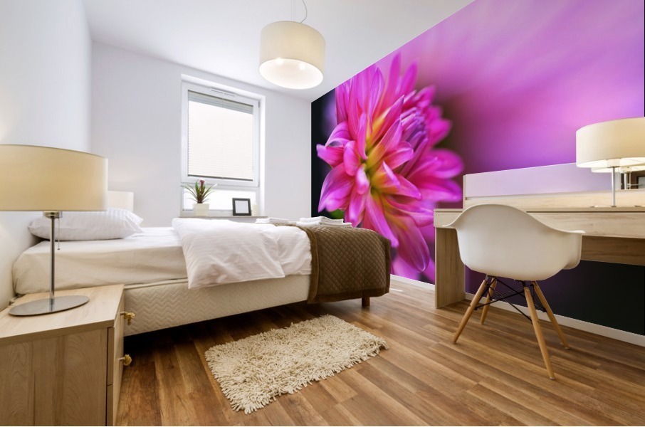 Dahlia on A Cloud Mural print