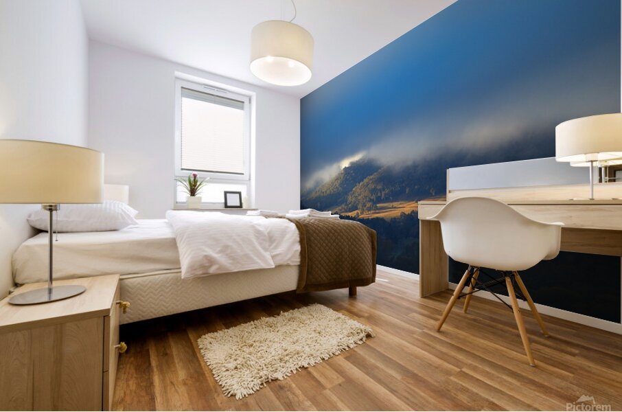 Between The Clouds Light Mural print