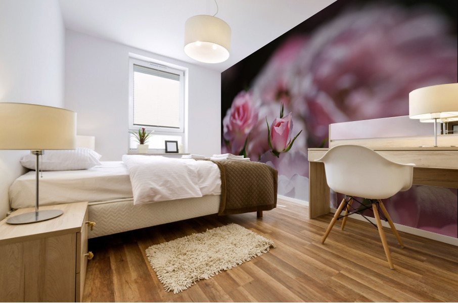 Rose Bud Is Resting  Mural print