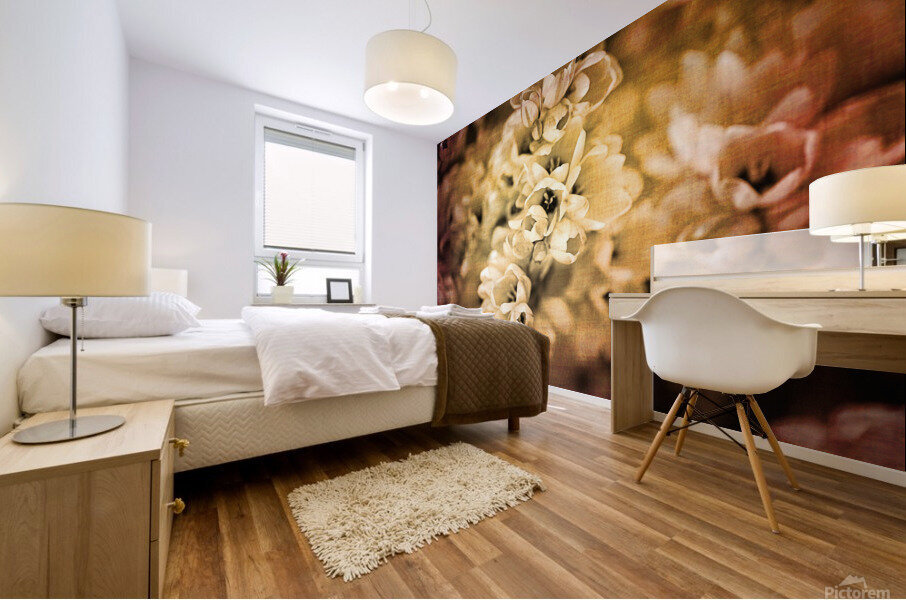 Rustic African Corn Lilies Mural print