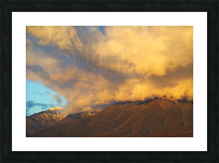  Sunset Yellow Cloud Explosion Picture Frame print