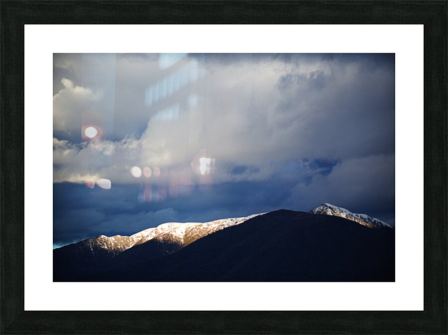 Mountain Under Dramatic Skies Picture Frame print