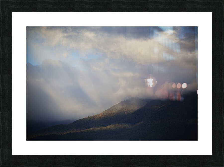 Sunlight Breaking Through Clouds Australia Picture Frame print